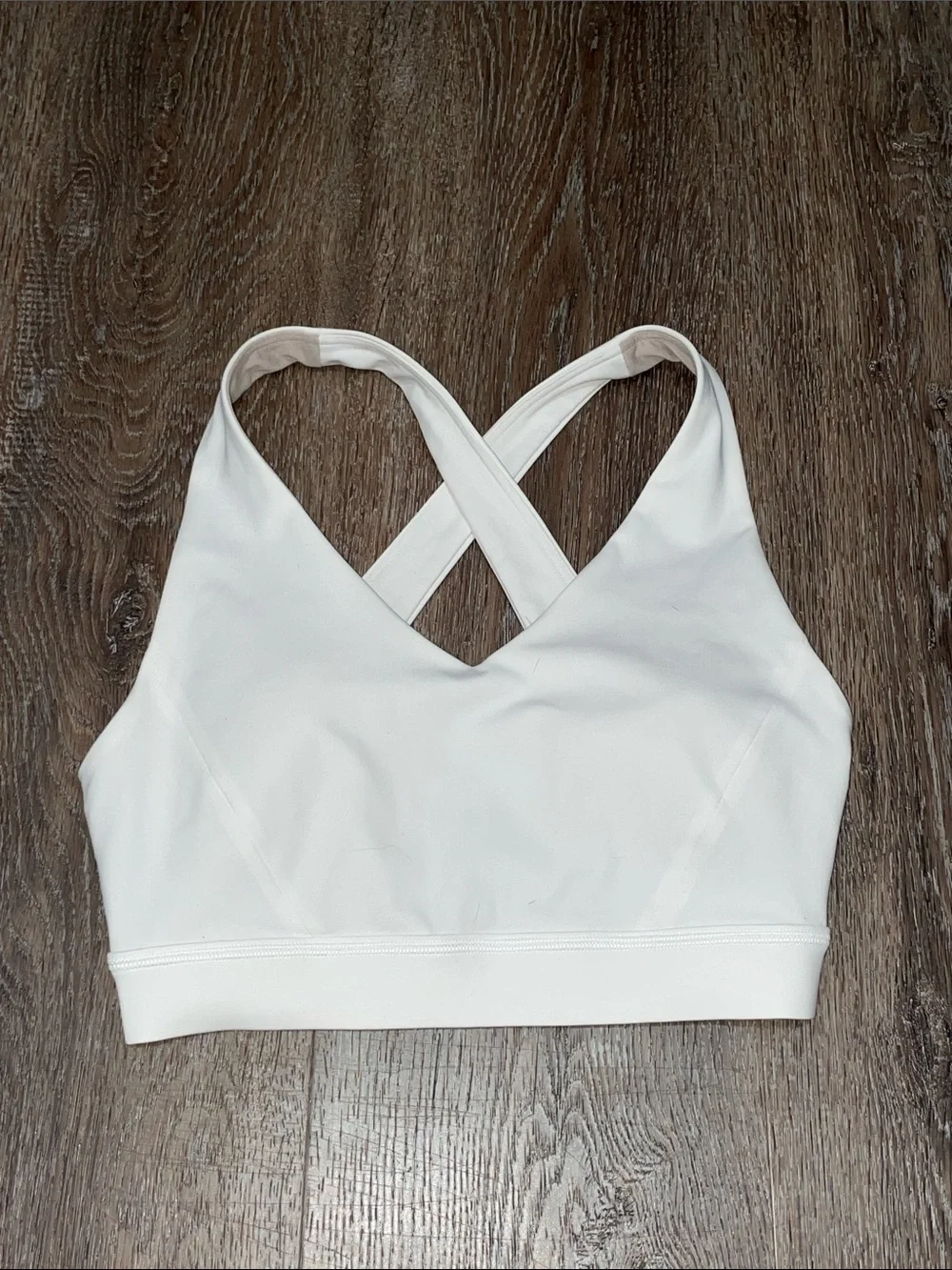 Like New Lululemon Envital Bra *Medium Support, D/DD Cup. Color White. Size 2